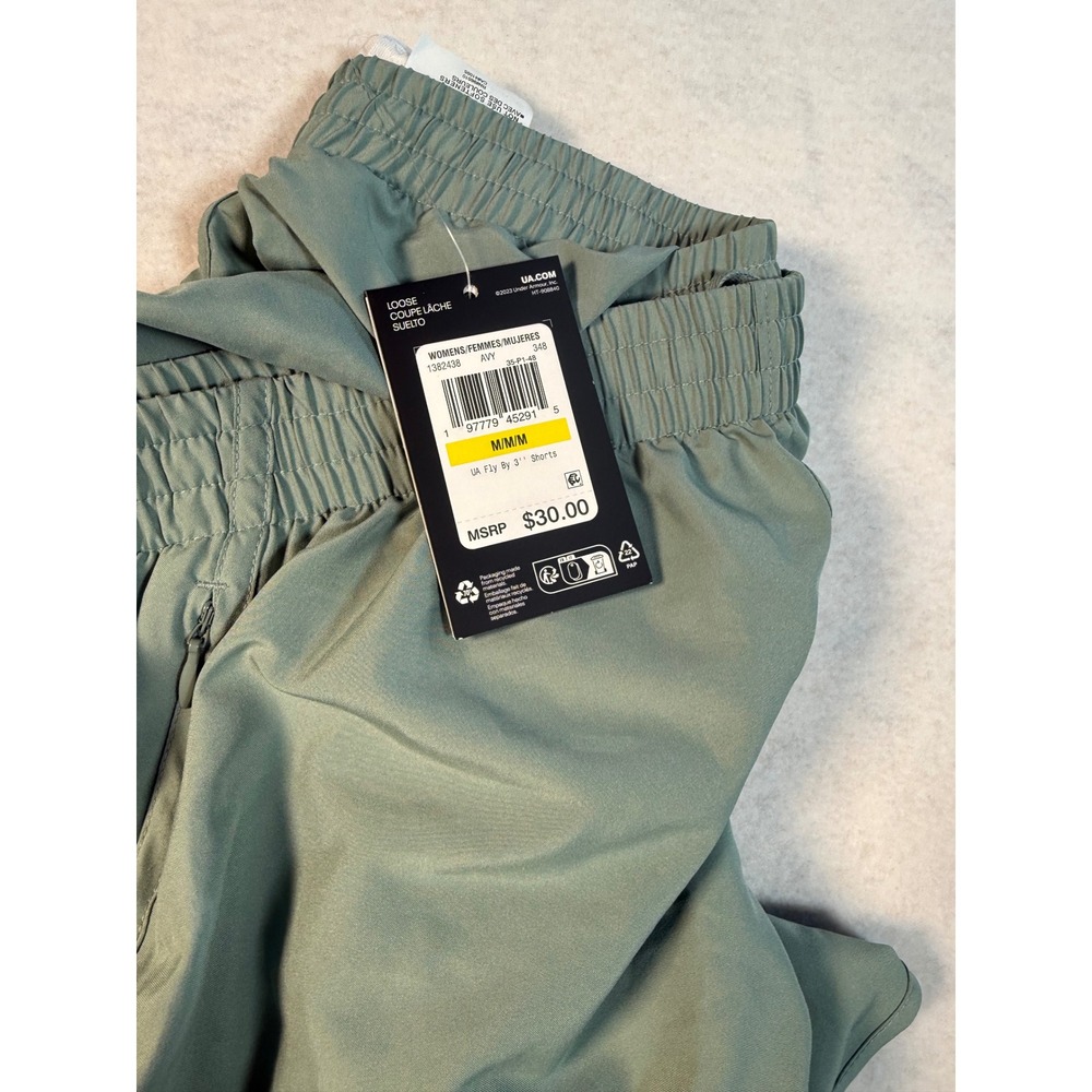 Under Armour Womens Lot 4 Fly By 3 Shorts & Motion Skorts Blue Green Medium NWT - Picture 4 of 7